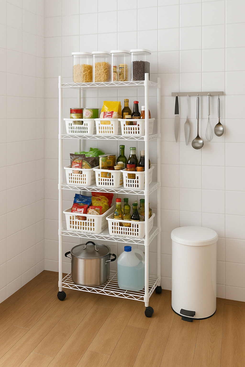 Làm thế nào để biến một góc trống 1m² trong bếp thành nơi để được cả trăm món mà vẫn gọn gàng? - Ảnh 5. Làm thế nào để biến một góc trống 1m² trong bếp thành nơi để được cả trăm món mà vẫn gọn gàng? - Ảnh 5.