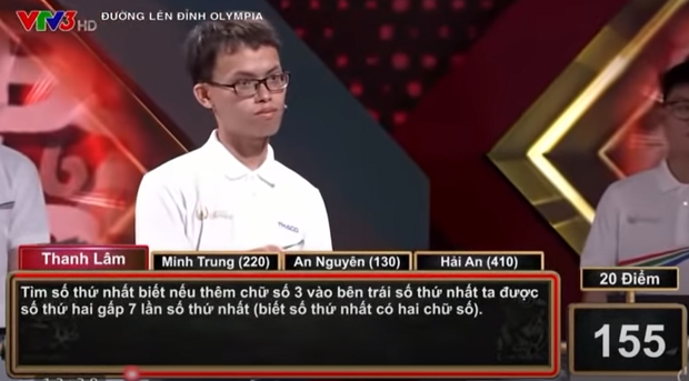 Olympia "làm khó" thí sinh với câu hỏi toán học nghe thôi đã choáng, ai ngờ đáp án lại "dễ hơn lấy lòng" - Ảnh 1. Olympia "làm khó" thí sinh với câu hỏi toán học nghe thôi đã choáng, ai ngờ đáp án lại "dễ hơn lấy lòng" - Ảnh 1.