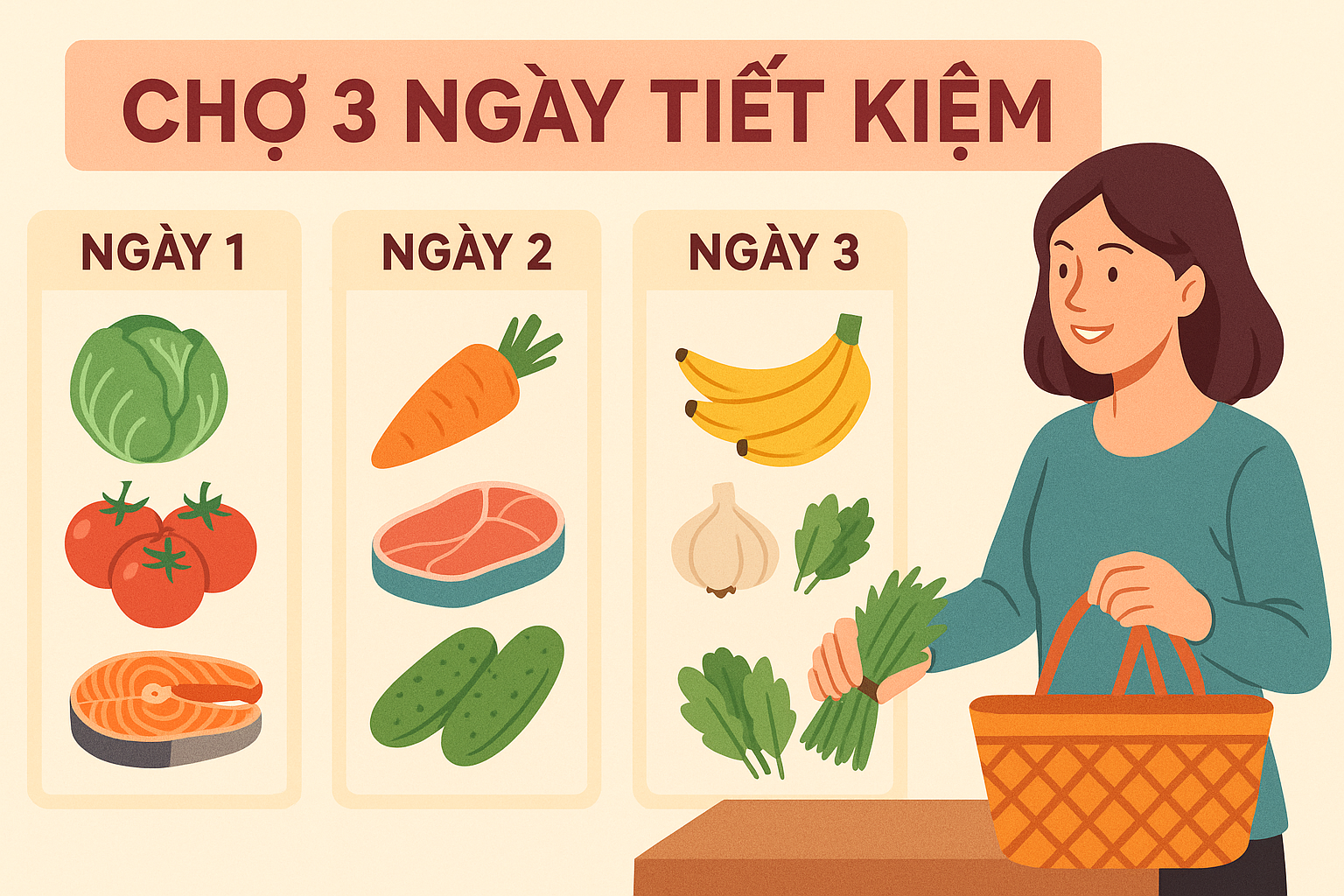 Tôi học mẹ cách đi chợ 1 lần cho 3 ngày – vừa nấu đủ, ăn hết, không lãng phí mà còn tiết kiệm gần 500.000 đồng/tháng - Ảnh 2. Tôi học mẹ cách đi chợ 1 lần cho 3 ngày – vừa nấu đủ, ăn hết, không lãng phí mà còn tiết kiệm gần 500.000 đồng/tháng - Ảnh 2.