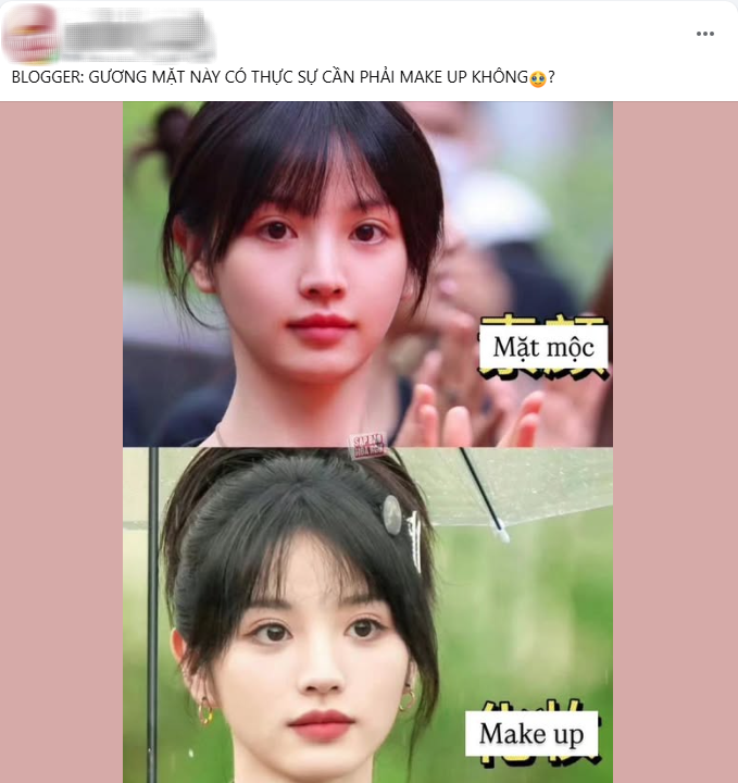 Công chúa đẹp nhất Trung Quốc hiện tại gây khó hiểu khi so ảnh mặt mộc với mặt makeup- Ảnh 4. Công chúa đẹp nhất Trung Quốc hiện tại gây khó hiểu khi so ảnh mặt mộc với mặt makeup- Ảnh 4.