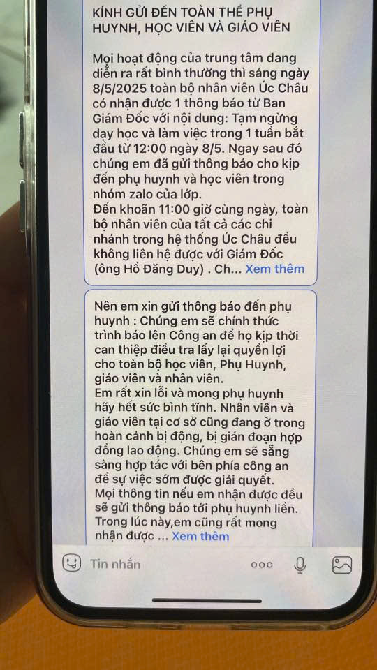 NÓNG: Một trung tâm Anh ngữ tại TP HCM thu tiền tỉ rồi đột ngột đóng cửa - Ảnh 2. TP HCM: Phụ huynh lại điêu đứng vì trung tâm tiếng Anh đột ngột đóng cửa - Ảnh 2.