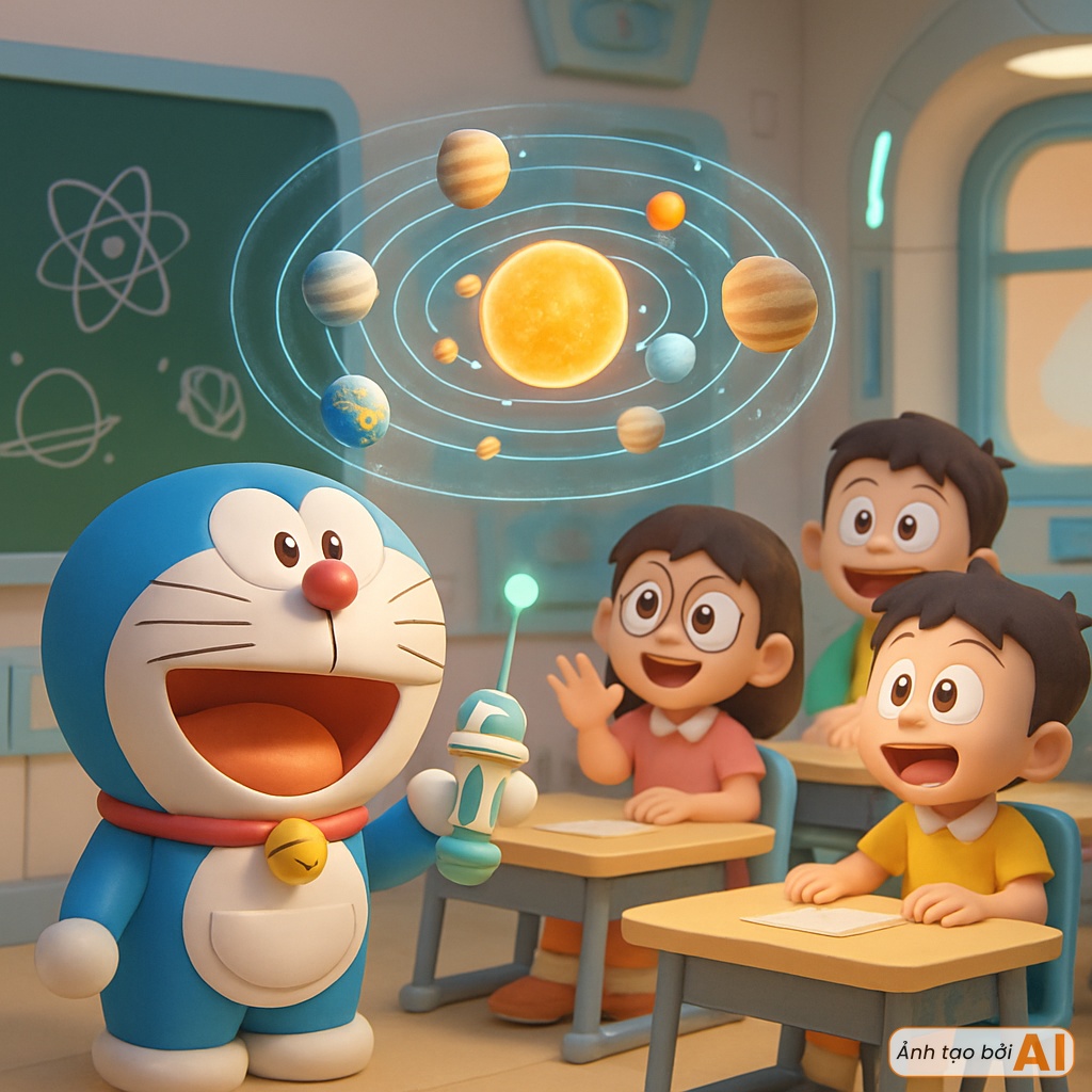 Một ngày đẹp trời, Doraemon "bỏ" Nobita đi làm thầy giáo- Ảnh 2. Một ngày đẹp trời, Doraemon "bỏ" Nobita đi làm thầy giáo- Ảnh 2.