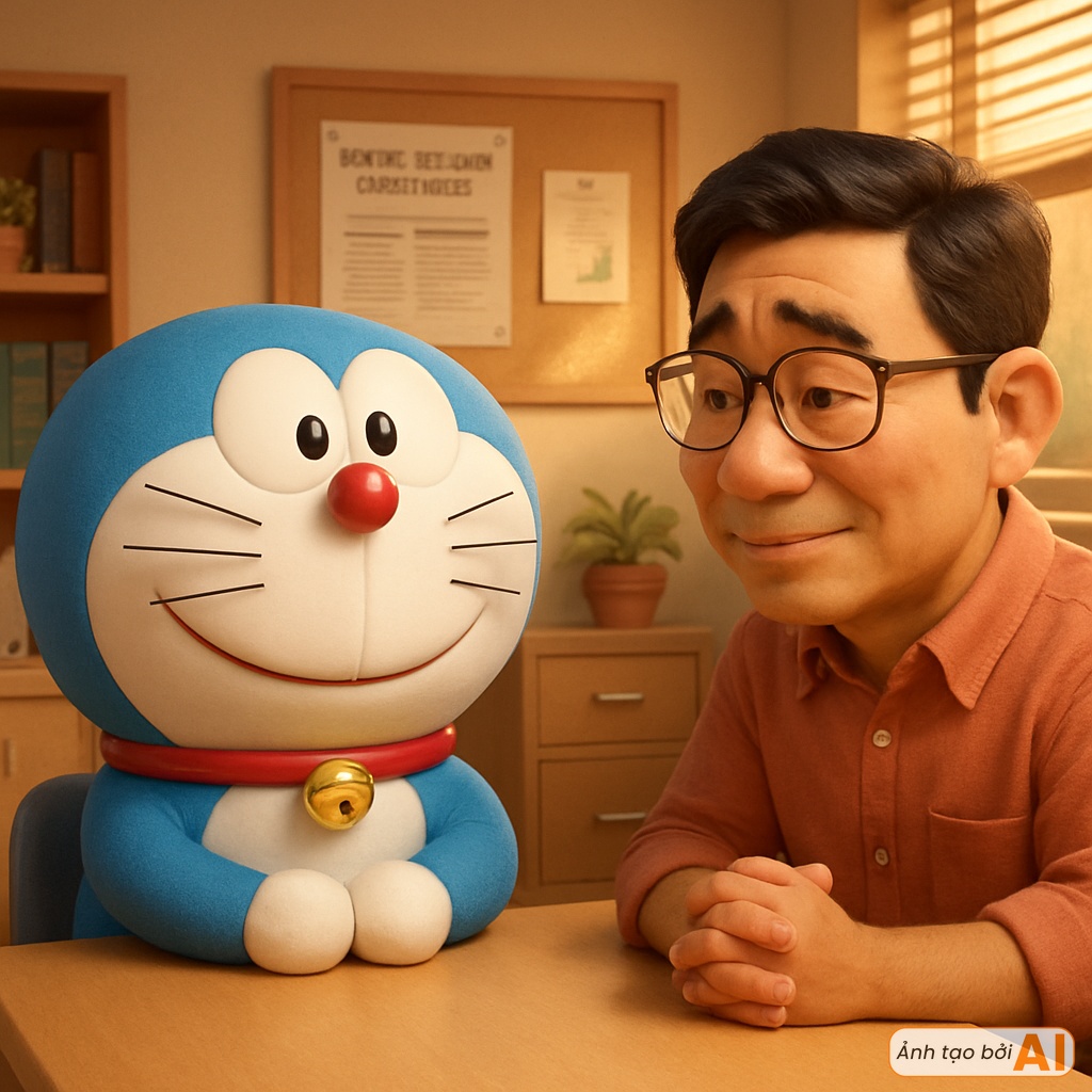 Một ngày đẹp trời, Doraemon "bỏ" Nobita đi làm thầy giáo- Ảnh 4. Một ngày đẹp trời, Doraemon "bỏ" Nobita đi làm thầy giáo- Ảnh 4.