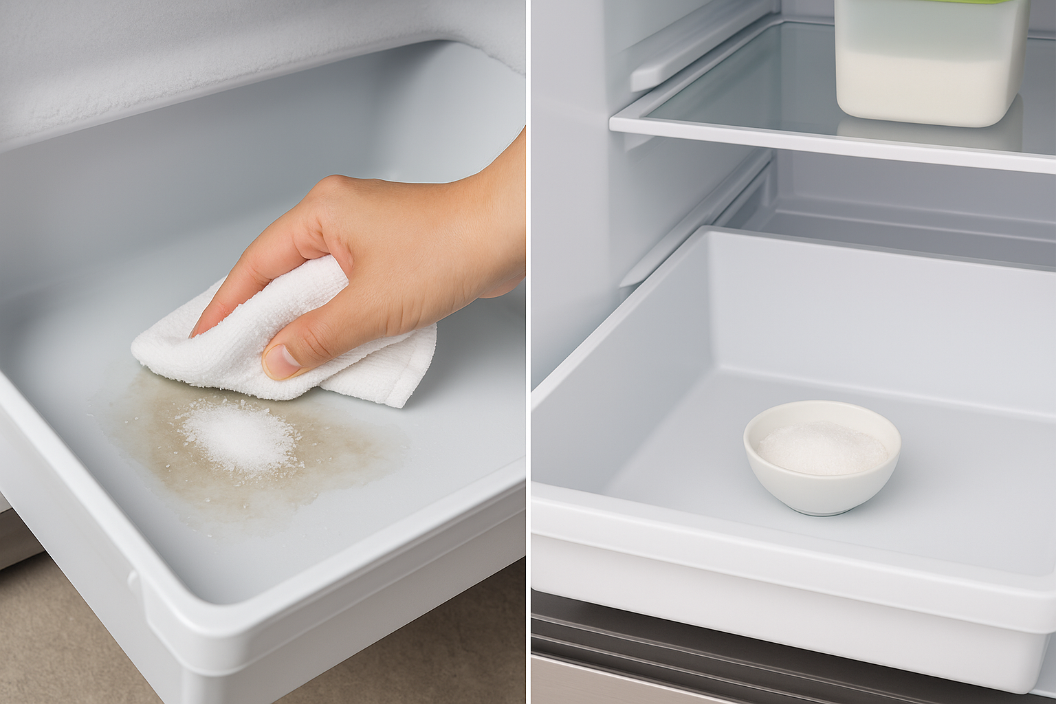 Tôi khử sạch mùi tanh trong ngăn đựng cá tủ đông chỉ với muối và giấm – không cần dùng viên khử mùi - Ảnh 1. Tôi khử sạch mùi tanh trong ngăn đựng cá tủ đông chỉ với muối và giấm – không cần dùng viên khử mùi - Ảnh 1.