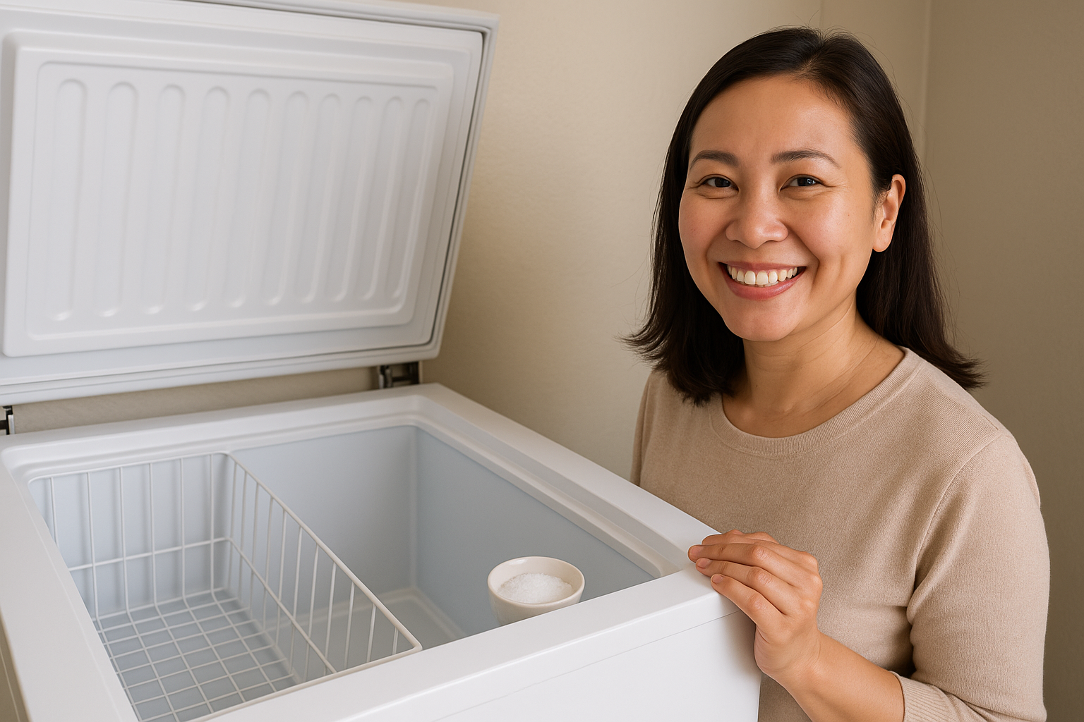 Tôi khử sạch mùi tanh trong ngăn đựng cá tủ đông chỉ với muối và giấm – không cần dùng viên khử mùi - Ảnh 4. Tôi khử sạch mùi tanh trong ngăn đựng cá tủ đông chỉ với muối và giấm – không cần dùng viên khử mùi - Ảnh 4.