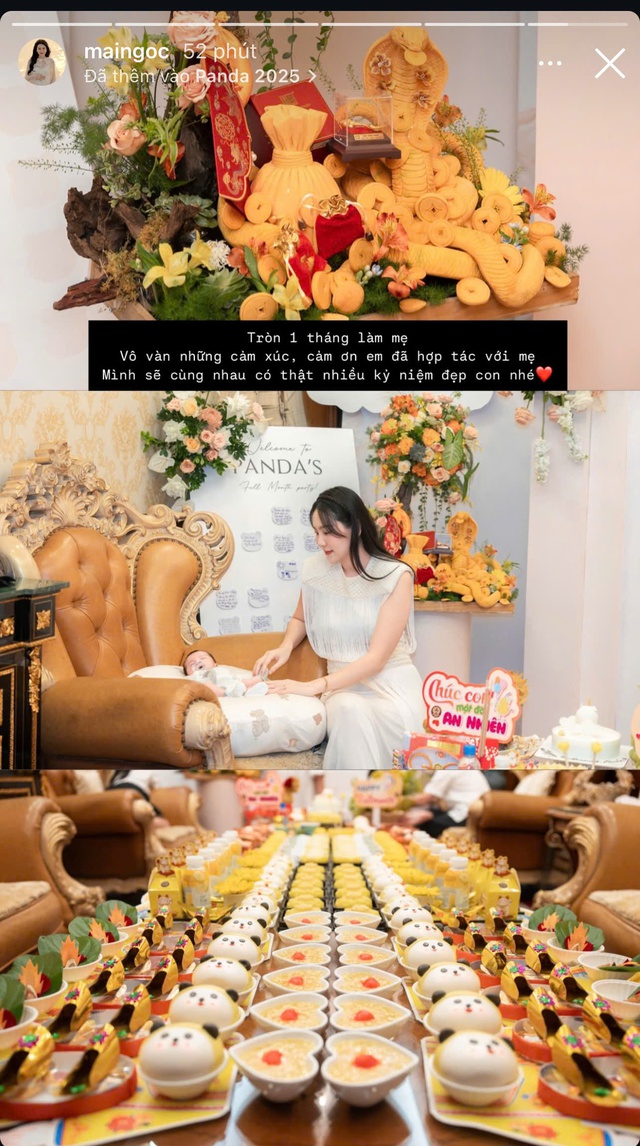 MC Mai Ngọc tổ chức tiệc đầy tháng hoành tráng cho con, để lộ mối quan hệ với nhà chồng - Ảnh 2. MC Mai Ngọc tổ chức tiệc đầy tháng hoành tráng cho con, để lộ mối quan hệ với nhà chồng - Ảnh 2.