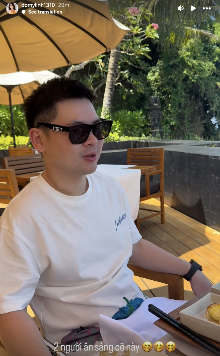 "Dâu hào môn" Đỗ Mỹ Linh tung ảnh hẹn hò Chủ tịch Hà Nội FC ở nước ngoài, bữa sáng thượng lưu gây chú ý - Ảnh 2. "Dâu hào môn" Đỗ Mỹ Linh tung ảnh hẹn hò Chủ tịch Hà Nội FC ở nước ngoài, bữa sáng thượng lưu gây chú ý - Ảnh 2.