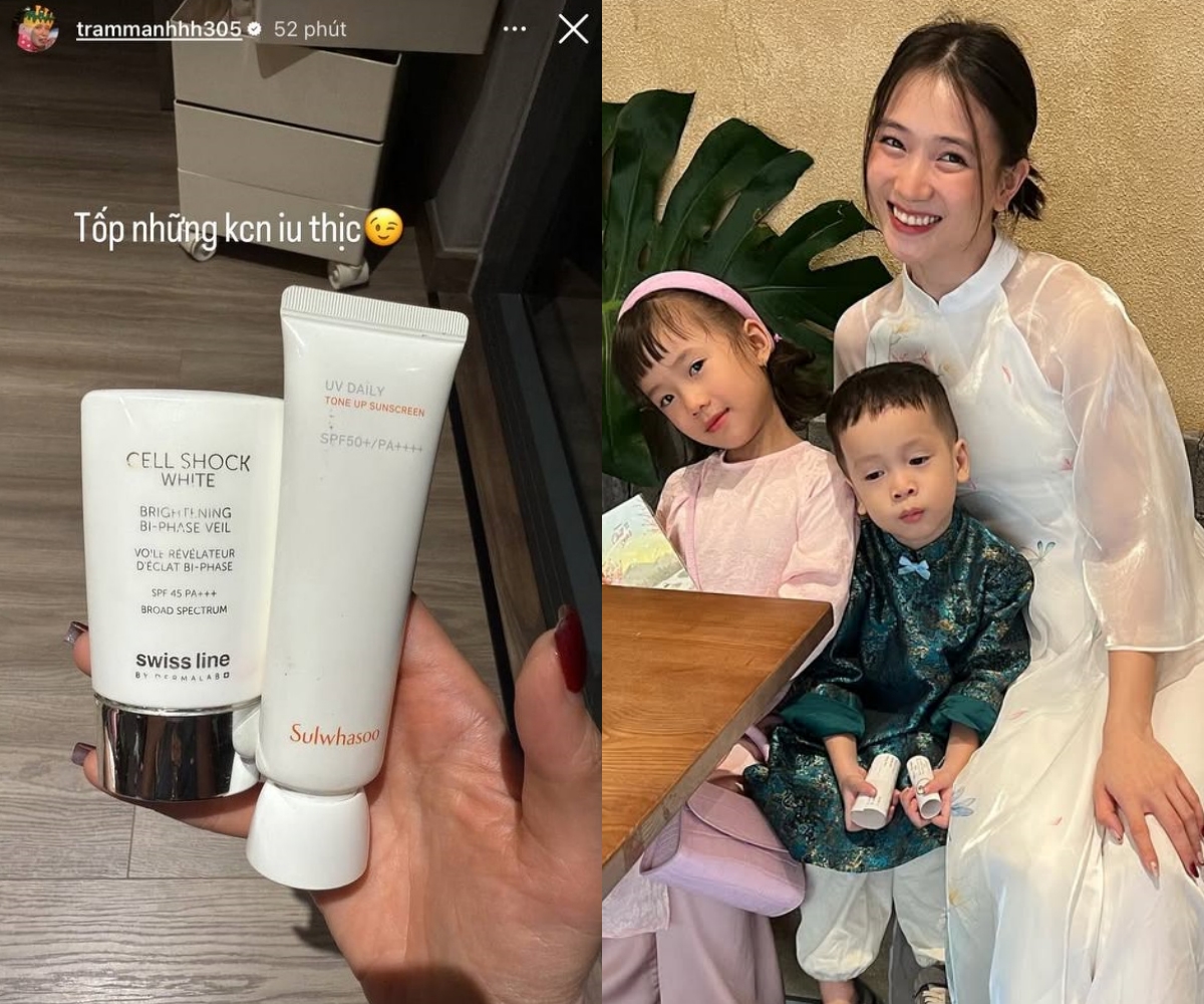 Trâm Anh – vợ JustaTee: Tròn 30 tuổi da vẫn mịn căng nhờ chăm dùng 2 loại kem chống nắng "đỉnh của chóp" - Ảnh 1. Trâm Anh – vợ JustaTee: Tròn 30 tuổi da vẫn mịn căng nhờ chăm dùng 2 loại kem chống nắng "đỉnh của chóp" - Ảnh 1.
