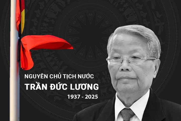 Tổ chức tang lễ nguyên Chủ tịch nước Trần Đức Lương theo nghi thức Quốc tang - Ảnh 1. Tổ chức tang lễ nguyên Chủ tịch nước Trần Đức Lương theo nghi thức Quốc tang - Ảnh 1.
