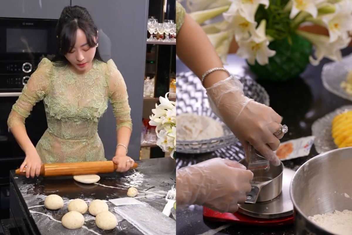 Phú bà đeo 6 chiếc nhẫn kim cương khi nấu ăn, chẳng ngại bẩn nhờ một món "bảo bối" - Ảnh 2. Phú bà đeo 6 chiếc nhẫn kim cương khi nấu ăn, chẳng ngại bẩn nhờ một món "bảo bối" - Ảnh 2.