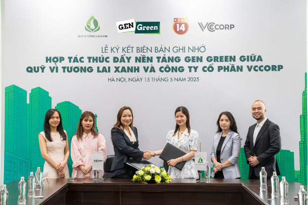 Hợp lực truyền thông vì môi trường: Quỹ Vì Tương Lai Xanh và VCCorp đồng hành cùng giới trẻ kiến tạo tương lai xanh - Ảnh 1. Hợp lực truyền thông vì môi trường: Quỹ Vì Tương Lai Xanh và VCCorp đồng hành cùng giới trẻ kiến tạo tương lai xanh - Ảnh 1.