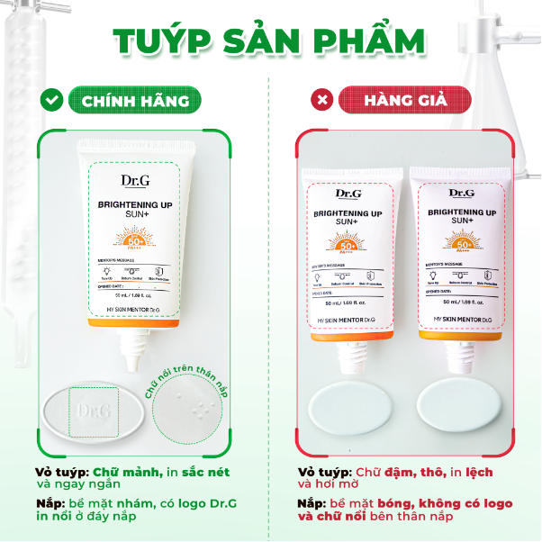 Hàng giả Dr.G Brightening Up Sun+ tràn lan: 5 dấu hiệu nhận biết để tránh tiền mất, hại da - Ảnh 4. Hàng giả Dr.G Brightening Up Sun+ tràn lan: 5 dấu hiệu nhận biết để tránh tiền mất, hại da - Ảnh 4.