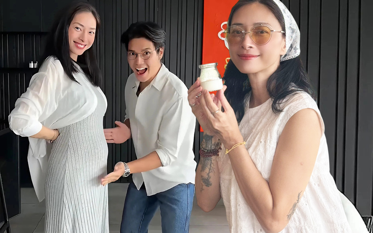 Mẹ bầu Ngô Thanh Vân chuộng lên đồ rộng rãi, giấu nhẹm đường cong mà vẫn xinh mê - Ảnh 1. Mẹ bầu Ngô Thanh Vân chuộng lên đồ rộng rãi, giấu nhẹm đường cong mà vẫn xinh mê - Ảnh 1.