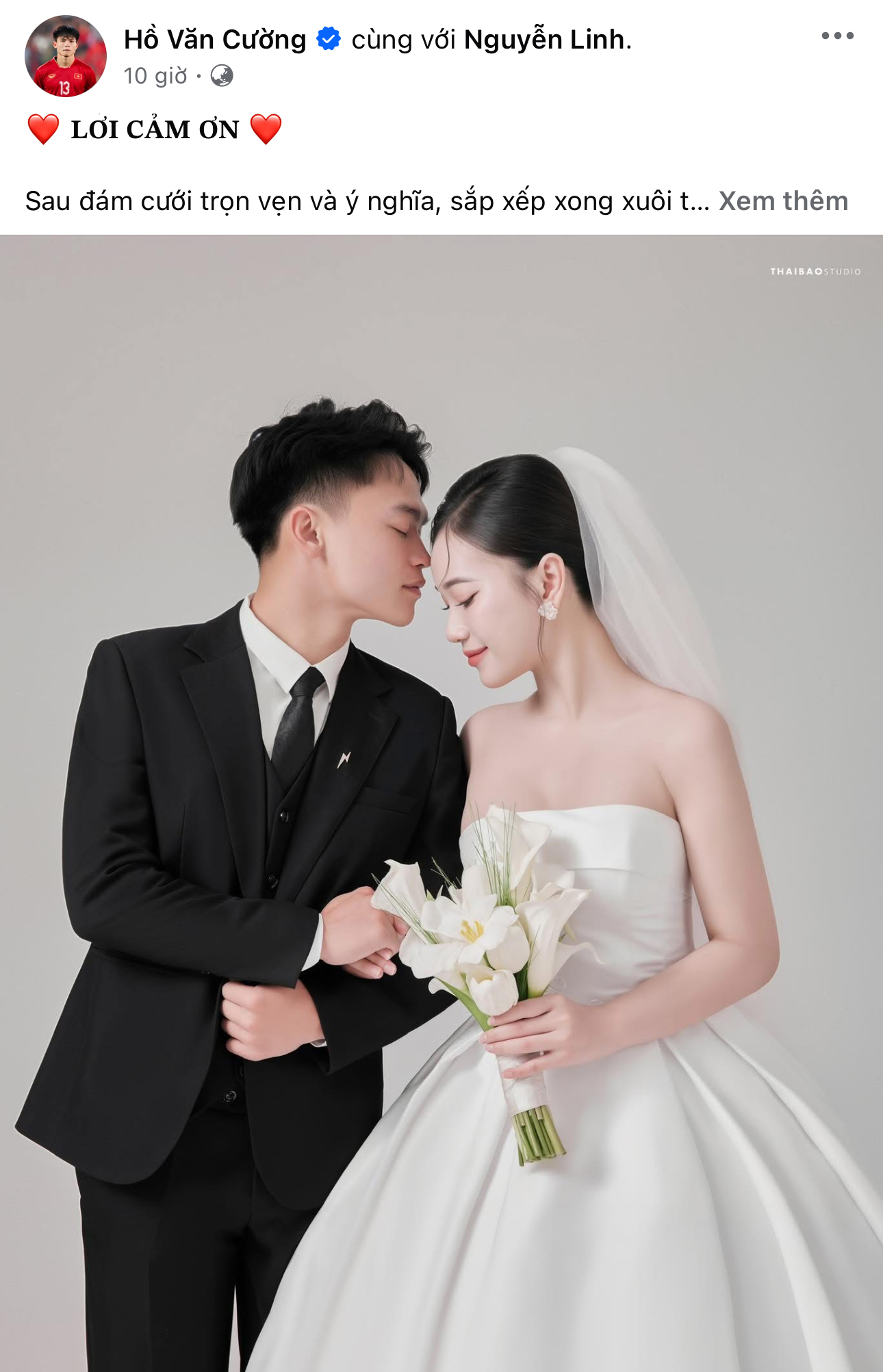 Hồ Văn Cường lên tiếng chính thức sau đám cưới- Ảnh 1. Hồ Văn Cường lên tiếng chính thức sau đám cưới- Ảnh 1.