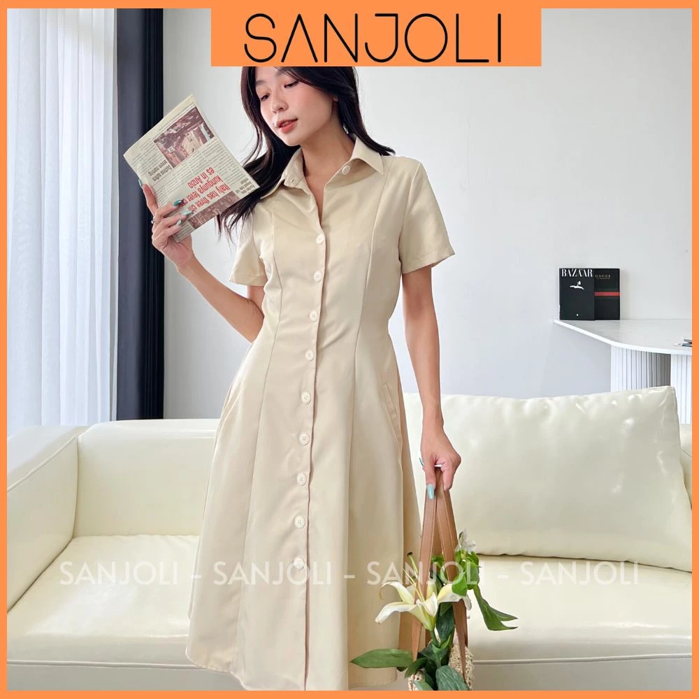Đầu hè mặc gì vừa mát vừa sang? Váy sơ mi là đáp án hoàn hảo! - Ảnh 17. Đầu hè mặc gì vừa mát vừa sang? Váy sơ mi là đáp án hoàn hảo! - Ảnh 17.