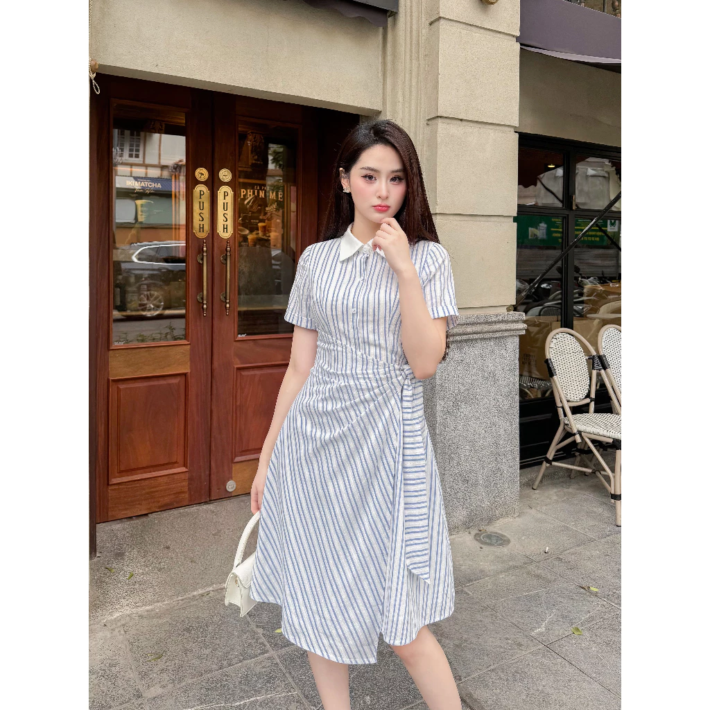 Đầu hè mặc gì vừa mát vừa sang? Váy sơ mi là đáp án hoàn hảo! - Ảnh 13. Đầu hè mặc gì vừa mát vừa sang? Váy sơ mi là đáp án hoàn hảo! - Ảnh 13.