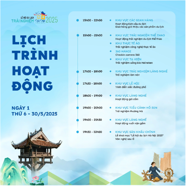 Chương trình Lễ hội Du lịch Hà Nội năm 2025 - Ảnh 2. Chương trình Lễ hội Du lịch Hà Nội năm 2025 - Ảnh 2.