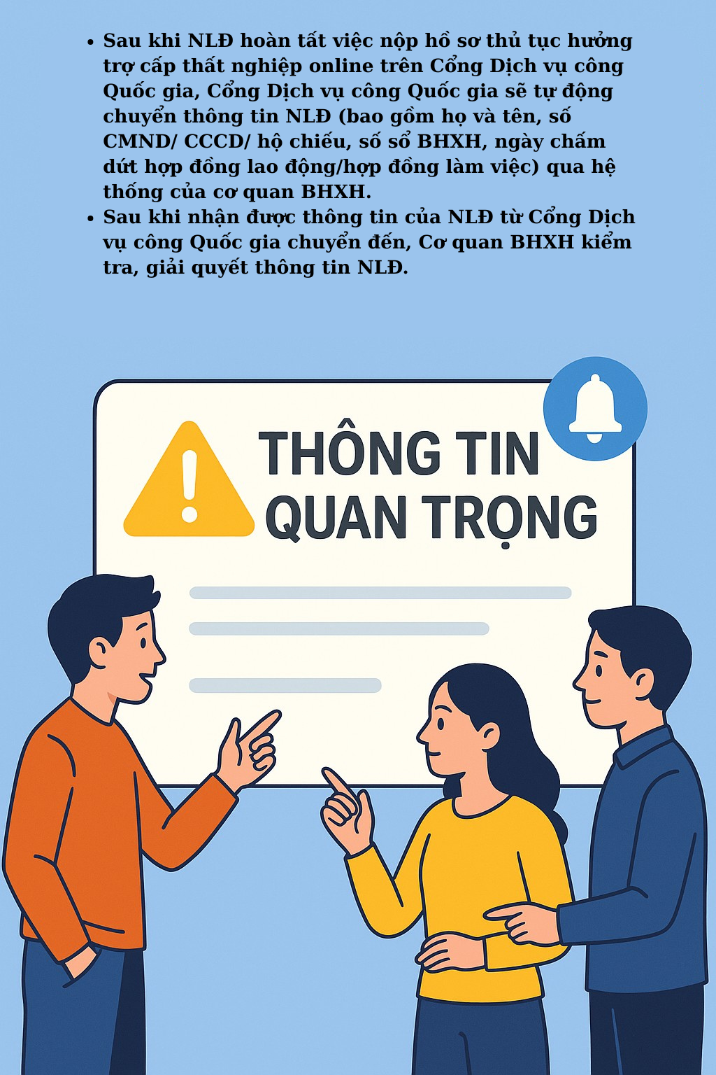 Infographic: Chi tiết các bước nộp hồ sơ trợ cấp thất nghiệp online, ai cũng nên biết tránh mất thời gian - Ảnh 7.