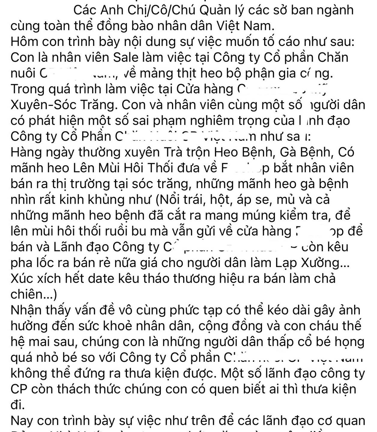 C.P. Việt Nam lên tiếng khi bị tố bán thịt heo, gà bệnh ra thị trường: Thông tin bịa đặt- Ảnh 3. C.P. Việt Nam lên tiếng khi bị tố bán thịt heo, gà bệnh ra thị trường: Thông tin bịa đặt- Ảnh 3.
