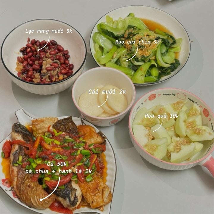 500 nghìn đồng nấu cho 4 người ăn cả tuần, cô gái gen Z gây sốt mạng - Ảnh 4. 500 nghìn đồng nấu cho 4 người ăn cả tuần, cô gái gen Z gây sốt mạng - Ảnh 4.