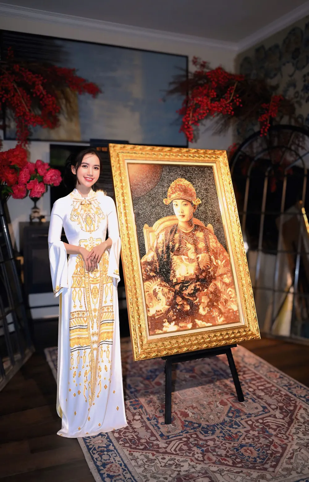 Xếp từng hạt gạo thành tranh - Ảnh 1. Xếp từng hạt gạo thành tranh - Ảnh 1.