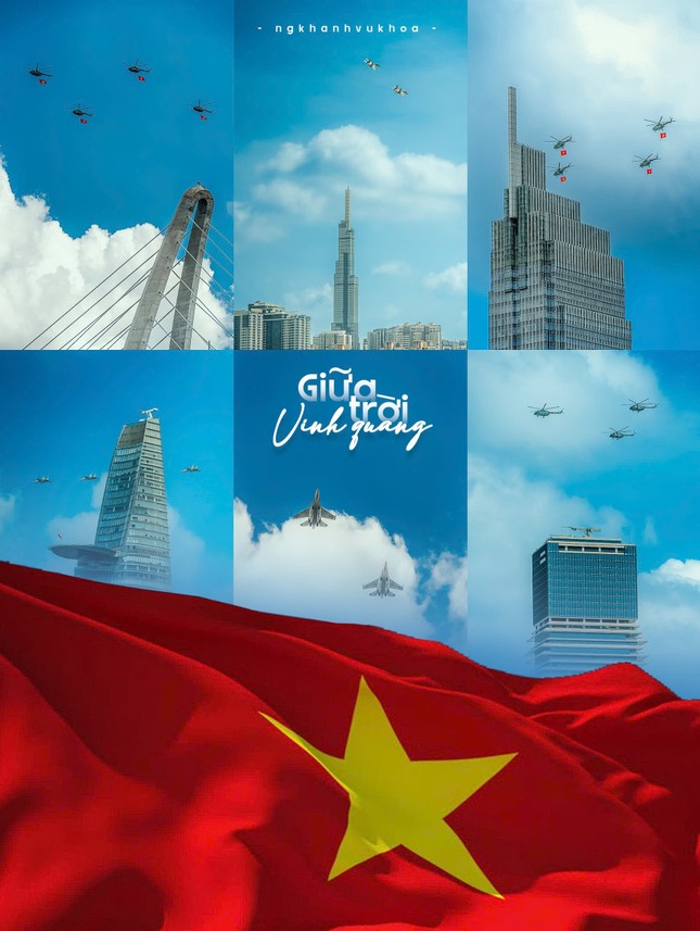 Bộ ảnh "giữa trời vinh quang" lan tỏa tình yêu nước tới muôn triệu trái tim - Ảnh 3. Bộ ảnh "giữa trời vinh quang" lan tỏa tình yêu nước tới muôn triệu trái tim - Ảnh 3.