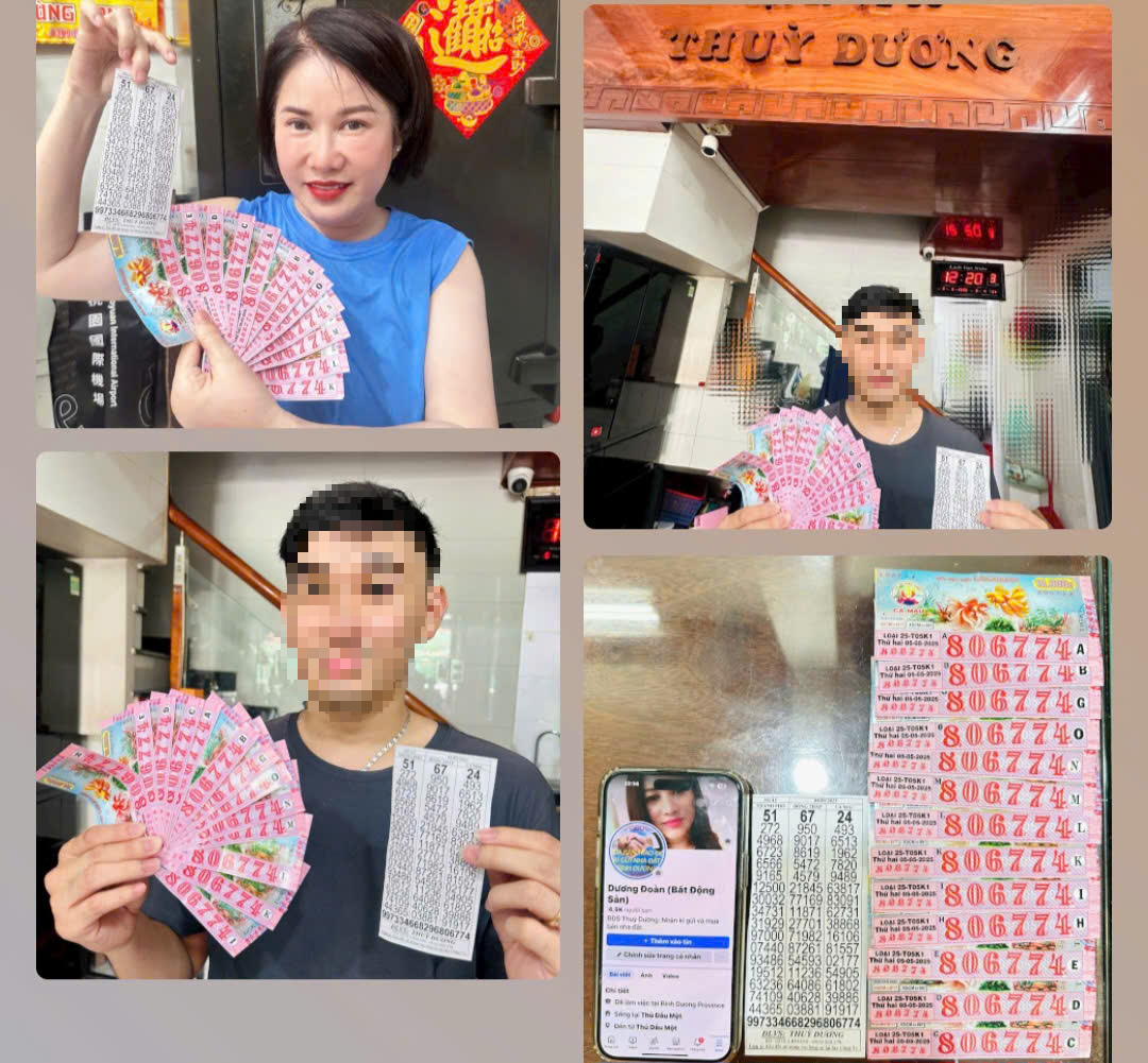 Người đàn ông ở Bình Dương trúng 13 tờ vé số giải độc đắc - Ảnh 1. Thêm một người ở Bình Dương trúng 13 tờ vé số giải độc đắc - Ảnh 1.