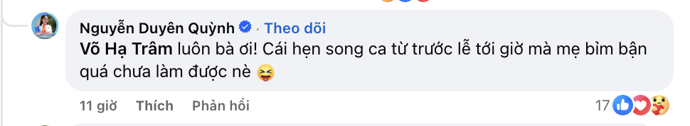 Võ Hạ Trâm nói câu quá tinh tế với Nguyễn Duyên Quỳnh, 2 cô gái đối đáp thế nào mà gây xôn xao- Ảnh 3. Võ Hạ Trâm nói câu quá tinh tế với Nguyễn Duyên Quỳnh, 2 cô gái đối đáp thế nào mà gây xôn xao- Ảnh 3.