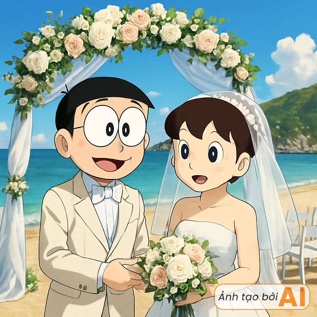 Nobita và Shizuka đến Việt Nam tổ chức đám cưới ở "resort đắt nhất nước" sẽ như thế nào?- Ảnh 1. Nobita và Shizuka đến Việt Nam tổ chức đám cưới ở "resort đắt nhất nước" sẽ như thế nào?- Ảnh 1.