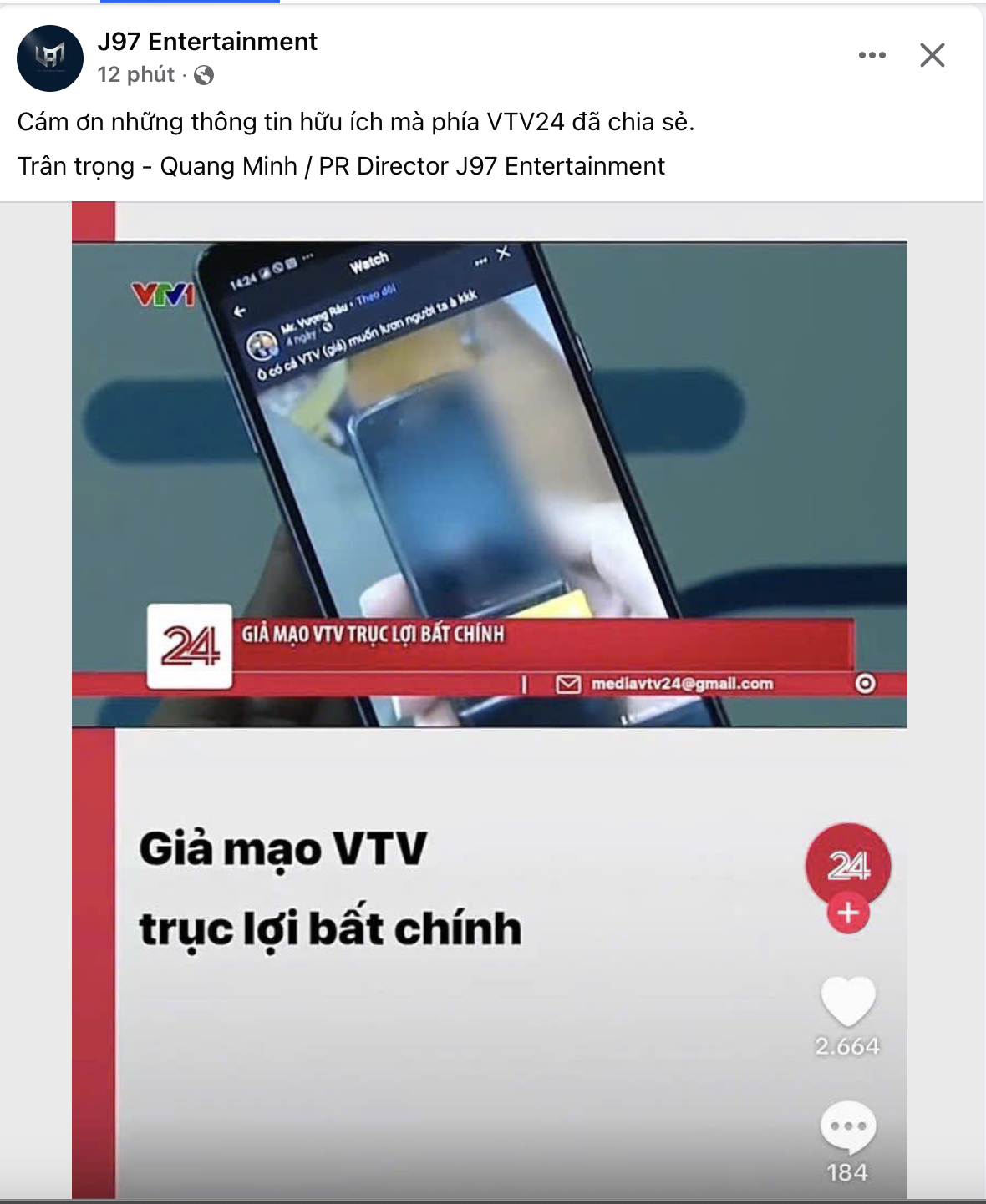 Bị VTV nhắc thẳng tên nghi lừa đảo, phía Jack gây sốc khi lên bài đăng Bị VTV nhắc thẳng tên nghi lừa đảo, phía Jack gây sốc khi lên bài đăng