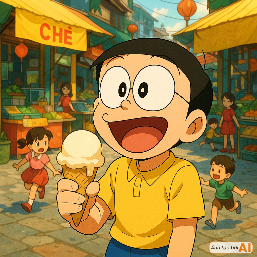 Bắt gặp nhóm bạn Doraemon nghỉ hè ở Việt Nam: Nobita ăn kem chợ cóc, Jaian đá cầu còn Dekisugi đẹp trai làm một việc không ai ngờ đến- Ảnh 1. Bắt gặp nhóm bạn Doraemon nghỉ hè ở Việt Nam: Nobita ăn kem chợ cóc, Jaian đá cầu còn Dekisugi đẹp trai làm một việc không ai ngờ đến- Ảnh 1.