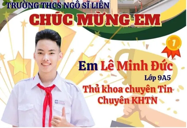 Nam sinh Thủ khoa chuyên Tin viết lời tri ân khiến thầy cô xúc động - Ảnh 1. Nam sinh Thủ khoa chuyên Tin viết lời tri ân khiến thầy cô xúc động - Ảnh 1.