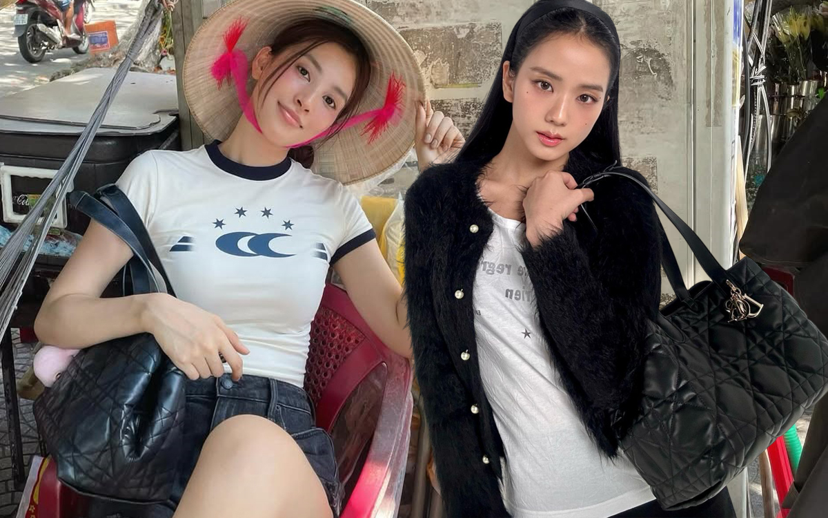 Tiểu Vy mê túi 100 triệu giống Jisoo, đọ visual khó phân thắng bại - Ảnh 1. Tiểu Vy mê túi 100 triệu giống Jisoo, đọ visual khó phân thắng bại - Ảnh 1.