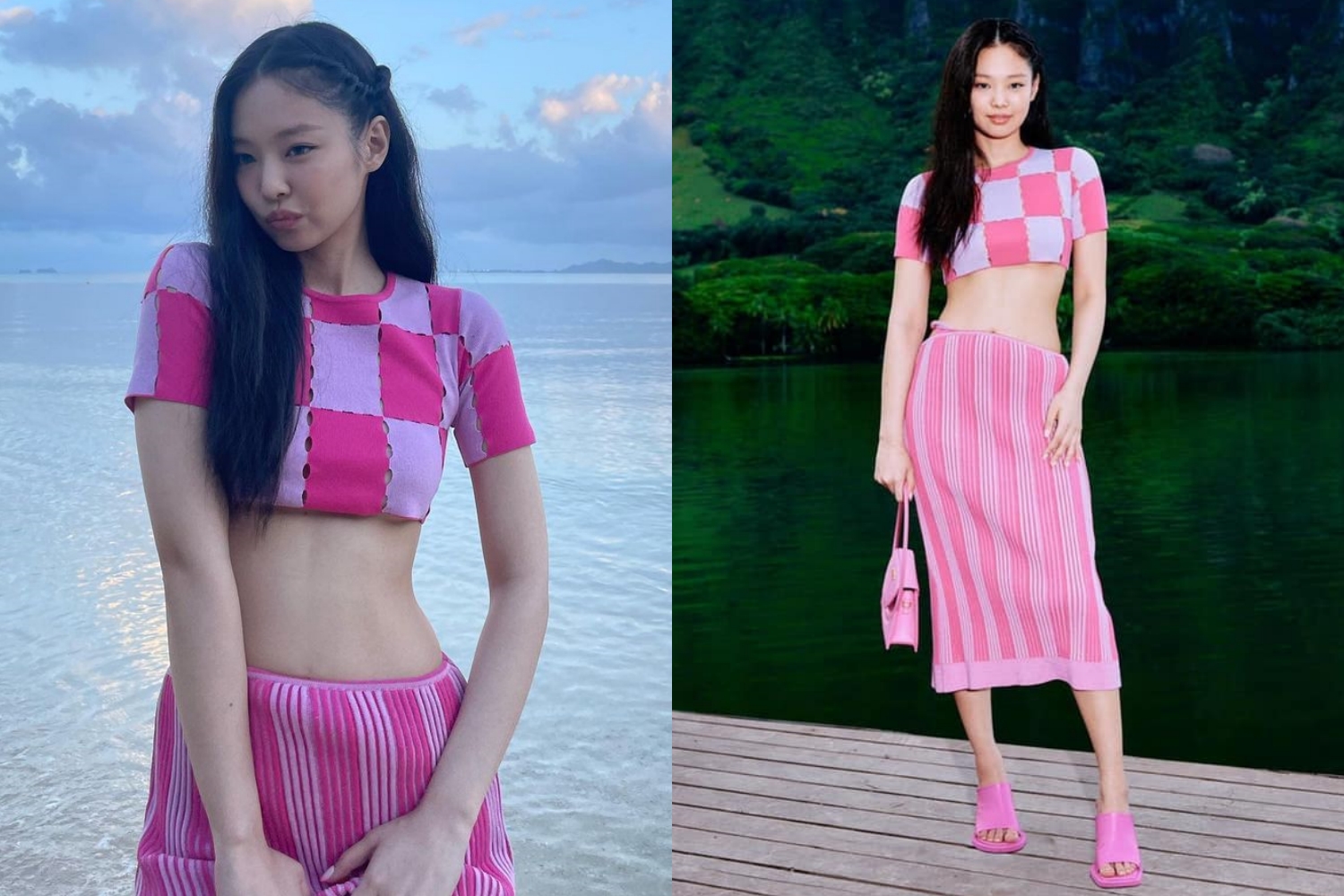 Huyền Baby slay 10 điểm, khi đụng áo Jacquemus với Jennie - Ảnh 3. Huyền Baby slay 10 điểm, khi đụng áo Jacquemus với Jennie - Ảnh 3.