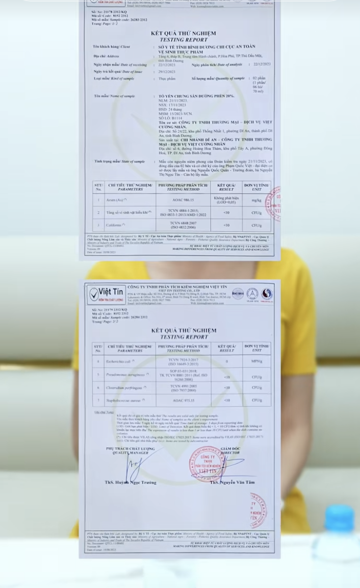 Phía bán hũ yến hơn 10k Phía bán hũ yến hơn 10k