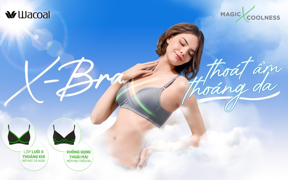 Wacoal trình làng Magic X Coolness – Bộ sưu tập nội y X-Bra thoát ẩm thoáng da, sinh ra để dành cho mùa hè - Ảnh 1. Wacoal trình làng Magic X Coolness – Bộ sưu tập nội y X-Bra thoát ẩm thoáng da, sinh ra để dành cho mùa hè - Ảnh 1.