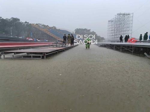 NÓNG: Sân khấu Chung kết Hoa hậu Việt Nam 2024 tại Huế bị tháo dỡ, cảnh tượng hiện tại gây hoang mang - Ảnh 6. NÓNG: Sân khấu Chung kết Hoa hậu Việt Nam 2024 tại Huế bị tháo dỡ, cảnh tượng hiện tại gây hoang mang - Ảnh 6.