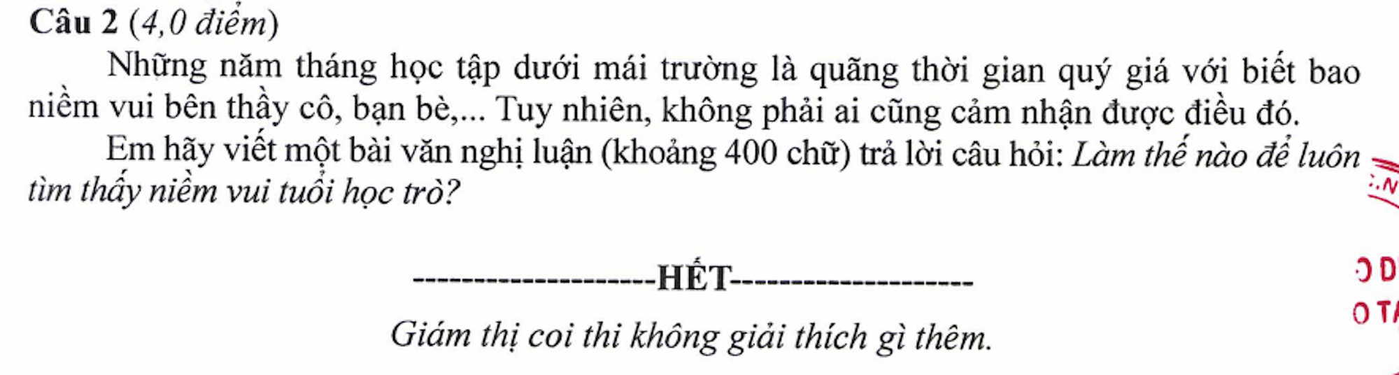 Giáo viên tranh luận môn Văn thi lớp 10 Hà Nội: Đề một đằng, đáp án một nẻo - Ảnh 1. Giáo viên tranh luận môn Văn thi lớp 10 Hà Nội: Đề một đằng, đáp án một nẻo - Ảnh 1.