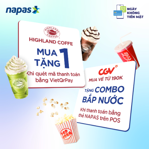 NAPAS tung loạt chương trình khuyến mãi hấp dẫn hưởng ứng Ngày Không Tiền Mặt 2025 - Ảnh 2. NAPAS tung loạt chương trình khuyến mãi hấp dẫn hưởng ứng Ngày Không Tiền Mặt 2025 - Ảnh 2.