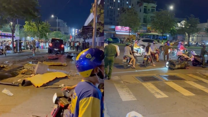Xe Jeep lao qua dải phân cách tông 3 xe máy ở TP.HCM, hai phụ nữ tử vong - Ảnh 2. Xe Jeep lao qua dải phân cách tông 3 xe máy ở TP.HCM, hai phụ nữ tử vong - Ảnh 2.