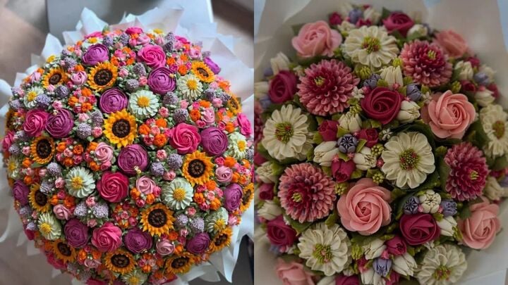 Bà mẹ ba con làm hoa từ bánh cupcake gây sốt khắp thế giới - Ảnh 3. Bà mẹ ba con làm hoa từ bánh cupcake gây sốt khắp thế giới - Ảnh 3.