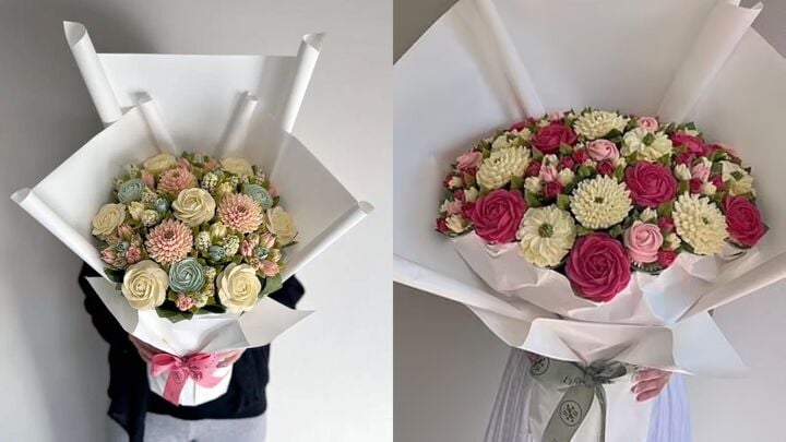 Bà mẹ ba con làm hoa từ bánh cupcake gây sốt khắp thế giới - Ảnh 4. Bà mẹ ba con làm hoa từ bánh cupcake gây sốt khắp thế giới - Ảnh 4.