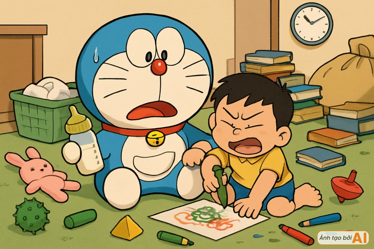 Xuyên đến tương lai nhìn cảnh Nobita và Shizuka bất lực khi trông con trong kỳ nghỉ hè, phải nhờ đến nhân vật đặc biệt để hỗ trợ- Ảnh 10. Xuyên đến tương lai nhìn cảnh Nobita và Shizuka bất lực khi trông con trong kỳ nghỉ hè, phải nhờ đến nhân vật đặc biệt để hỗ trợ- Ảnh 10.