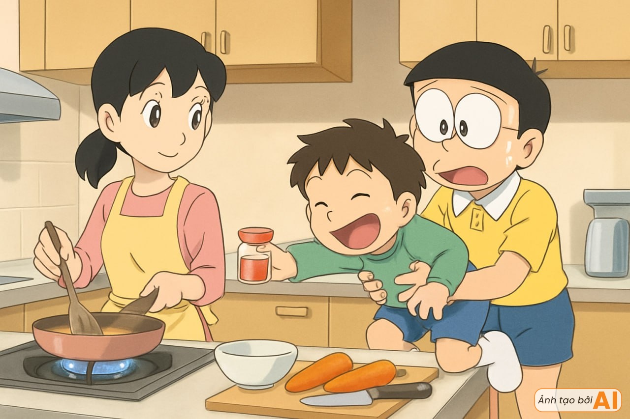 Xuyên đến tương lai nhìn cảnh Nobita và Shizuka bất lực khi trông con trong kỳ nghỉ hè, phải nhờ đến nhân vật đặc biệt để hỗ trợ- Ảnh 5. Xuyên đến tương lai nhìn cảnh Nobita và Shizuka bất lực khi trông con trong kỳ nghỉ hè, phải nhờ đến nhân vật đặc biệt để hỗ trợ- Ảnh 5.