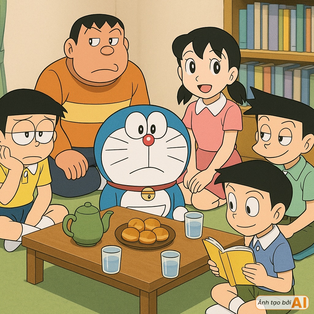 Nếu nhóm bạn Doraemon tham gia "thử thách không dùng điện thoại 24h": Một người bỏ cuộc sau 5 phút, Jaian thì làm mèo ú tức điên!- Ảnh 1. Nếu nhóm bạn Doraemon tham gia "thử thách không dùng điện thoại 24h": Một người bỏ cuộc sau 5 phút, Jaian thì làm mèo ú tức điên!- Ảnh 1.