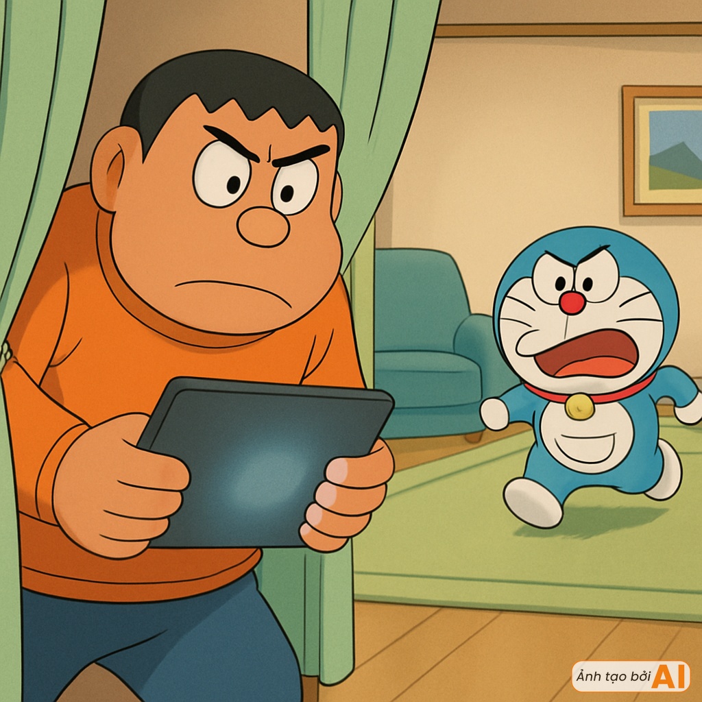 Nếu nhóm bạn Doraemon tham gia "thử thách không dùng điện thoại 24h": Một người bỏ cuộc sau 5 phút, Jaian thì làm mèo ú tức điên!- Ảnh 4. Nếu nhóm bạn Doraemon tham gia "thử thách không dùng điện thoại 24h": Một người bỏ cuộc sau 5 phút, Jaian thì làm mèo ú tức điên!- Ảnh 4.