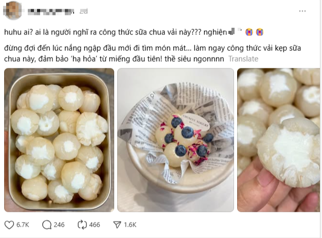 Giải mã món vải "triệu view" trên MXH: Cách làm thế nào và hương vị ra sao mà khiến ai cũng khen nức nở - Ảnh 1. Giải mã món vải "triệu view" trên MXH: Cách làm thế nào và hương vị ra sao mà khiến ai cũng khen nức nở - Ảnh 1.