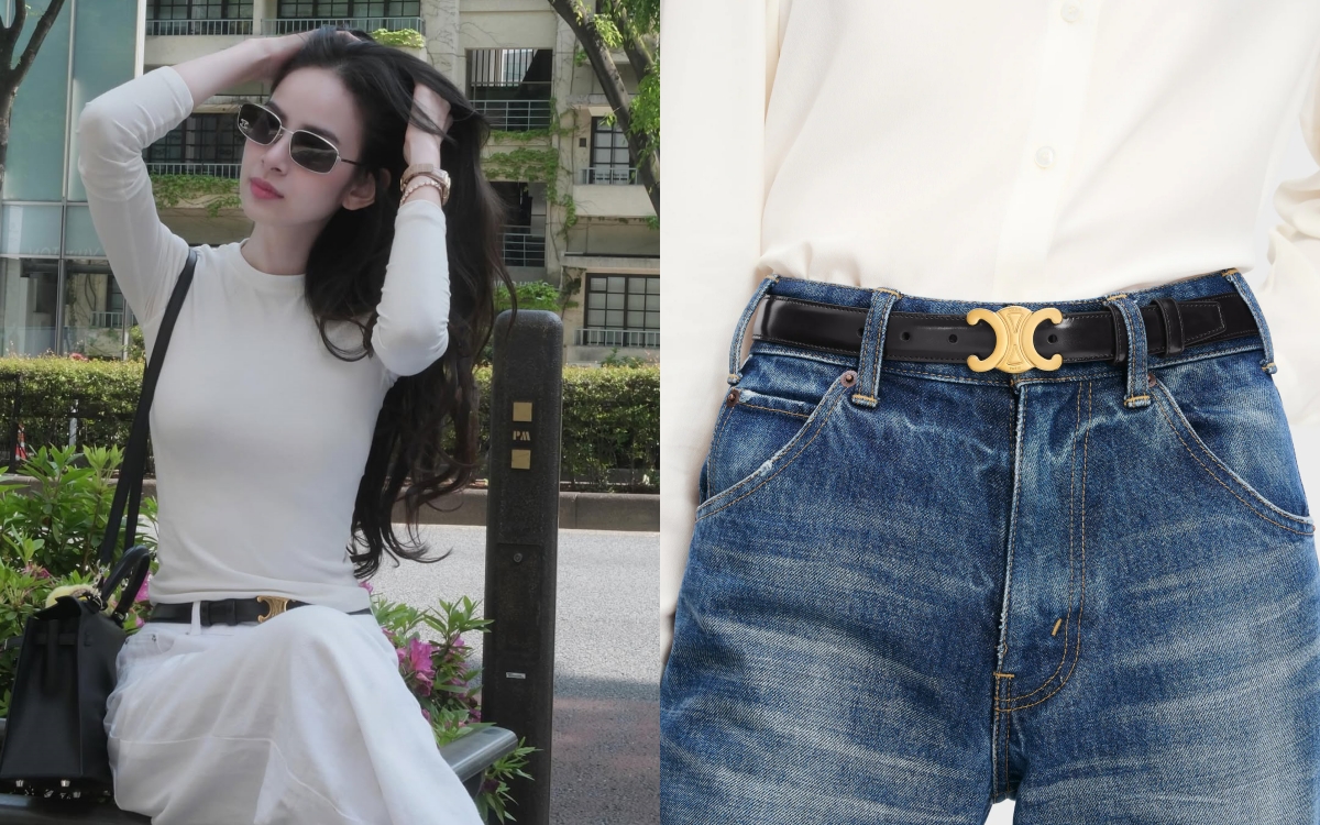 Hương Liên chuẩn "dâu hào môn": Diện set đồ hơn 1 tỷ, thắt lưng 20 triệu, tới dây buộc tóc cũng là hàng hiệu - Ảnh 6. Hương Liên chuẩn "dâu hào môn": Diện set đồ hơn 1 tỷ, thắt lưng 20 triệu, tới dây buộc tóc cũng là hàng hiệu - Ảnh 6.
