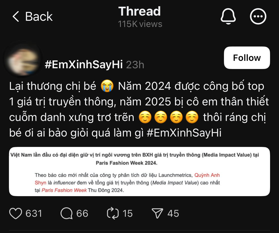 Drama đầu tiên của Em Xinh Say Hi: Châu Bùi bị tố cướp danh Quỳnh Anh Shyn khi tự nhận Top 1 trên sóng?- Ảnh 3. Drama đầu tiên của Em Xinh Say Hi: Châu Bùi bị tố cướp danh Quỳnh Anh Shyn khi tự nhận Top 1 trên sóng?- Ảnh 3.