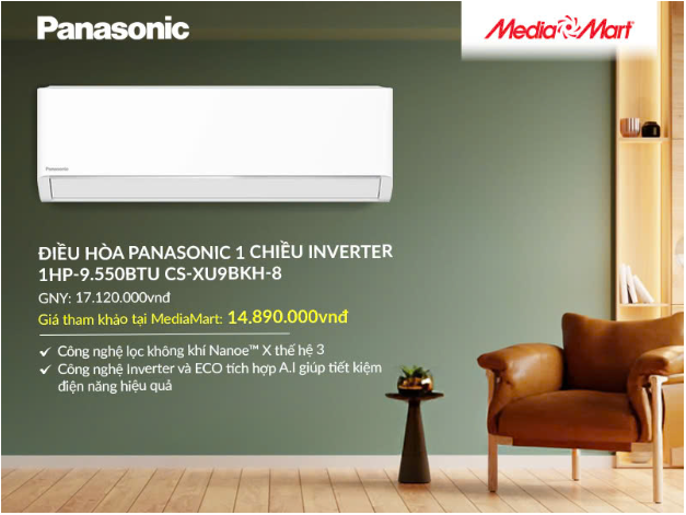 Top 5 điều hoà Panasonic thông minh tiết kiệm điện đáng mua bậc nhất hè 2025 - Ảnh 2. Top 5 điều hoà Panasonic thông minh tiết kiệm điện đáng mua bậc nhất hè 2025 - Ảnh 2.